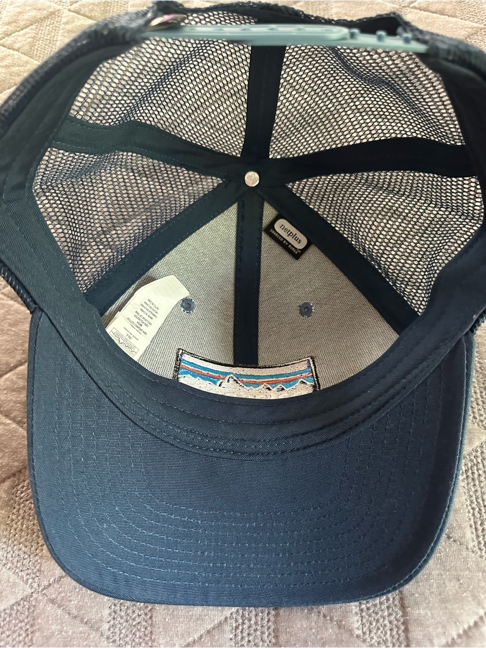 Patagonia Two-Tone Trucker Hat in Teal & Navy - Picture 3 of 4